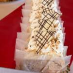 Brazo porciones / Turrón, yema, chocolate